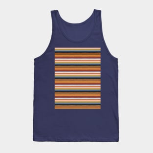 Colorful Horizontal Stripes Pattern Tank Top